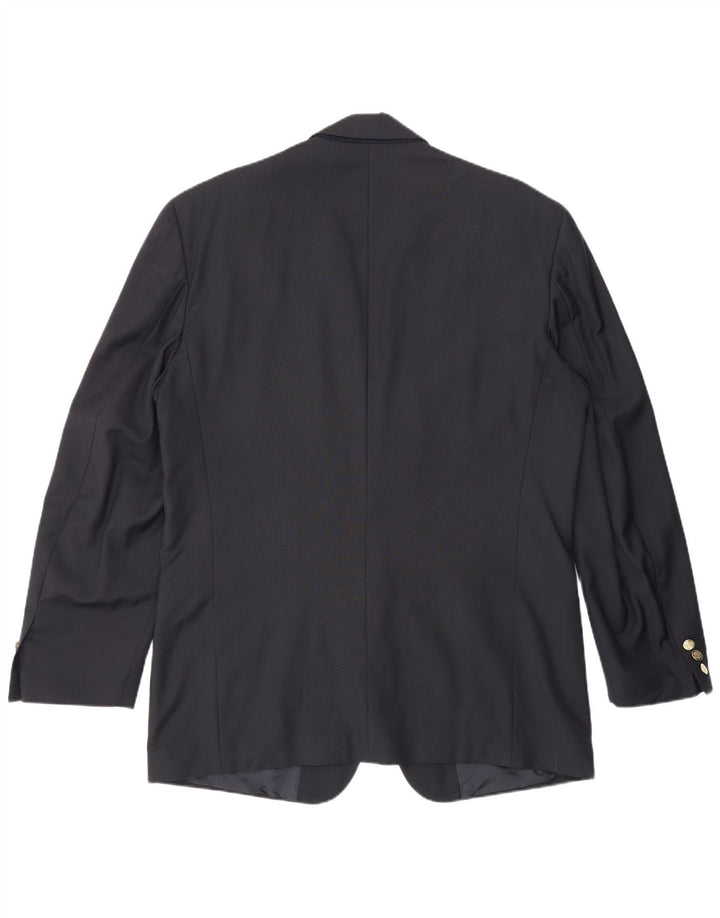 Мужской пиджак на 2 пуговицах Yves Saint Laurent IT 52 XL темно-синий, новая шерсть