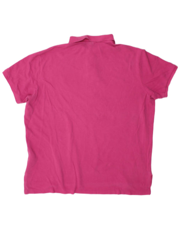 Мужская рубашка поло Polo Ralph Lauren 2XL, розовый хлопок