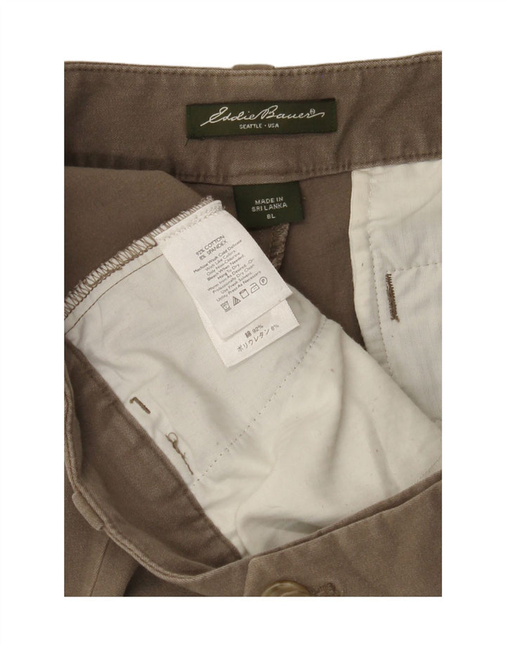 EDDIE BAUER Womens Straight Casual Trousers US 8 Medium W32 L33 Brown Vintage Eddie Bauer and Second-Hand Eddie Bauer from Messina Hembry 