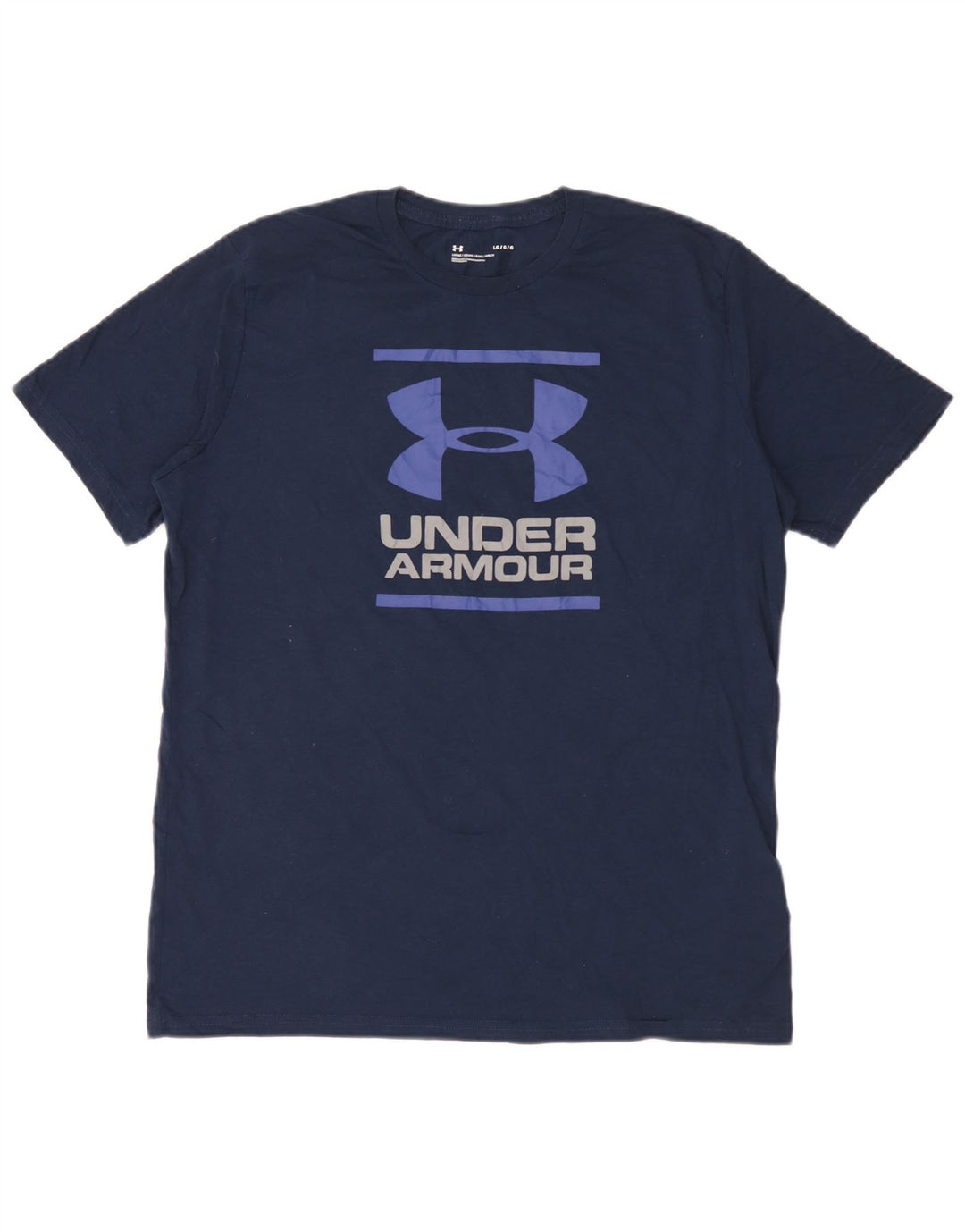 Мужская футболка с рисунком Under Armour, большой темно-синий хлопок