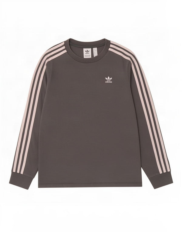 Женский топ Adidas с длинным рукавом UK 8, маленький серый хлопок