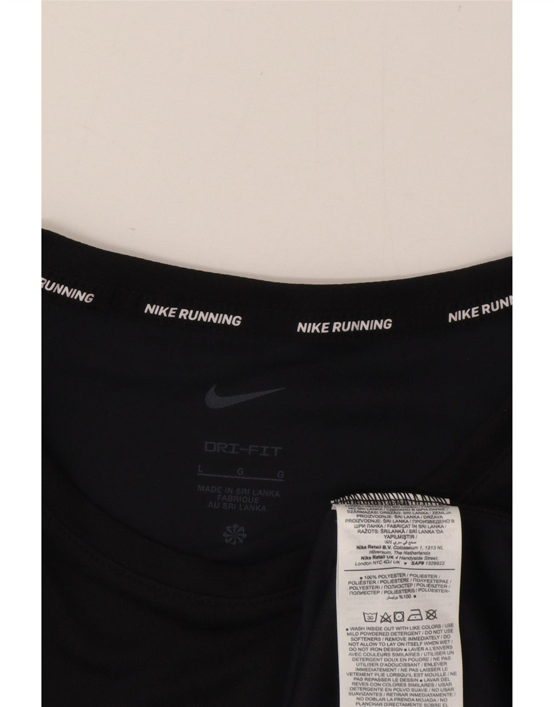 Мужская футболка Nike Dri Fit с графикой, большой черный полиэстер