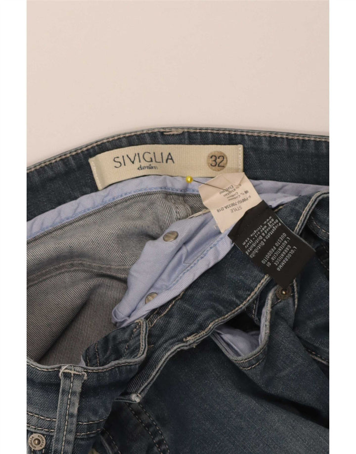 Мужские прямые джинсы SIVIGLIA W32 L32, синие, хлопок