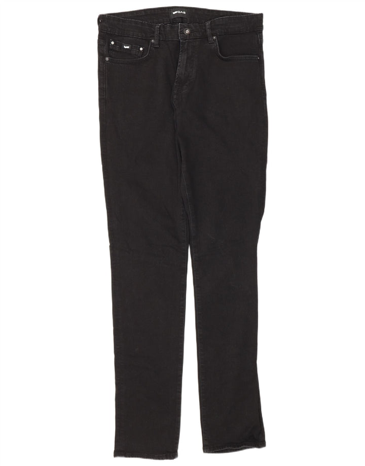 Мужские джинсы Gas Albert Slim W33 L34, черный хлопок