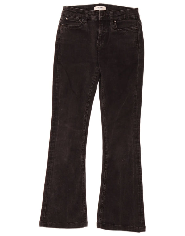 Женские расклешенные джинсы Zara EU 34 2XS W24 L28 черные