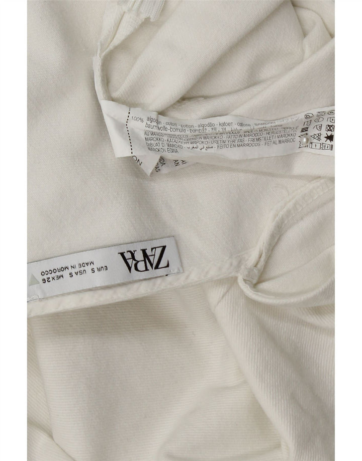 Женский комбинезон ZARA UK 10, маленький размер, белый хлопок
