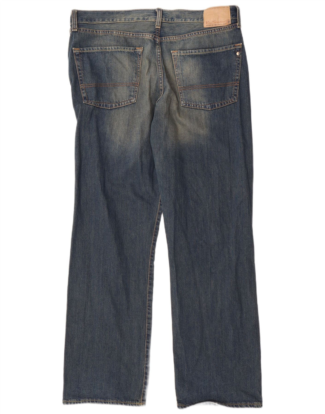 Мужские прямые джинсы BEN SHERMAN W36 L32, синий хлопок