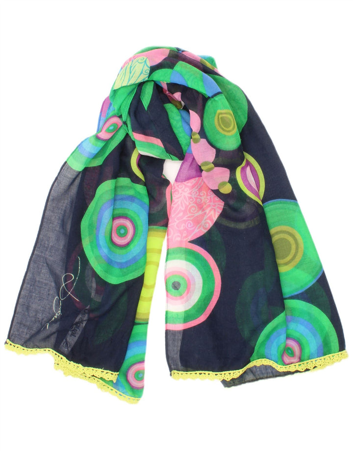 Женский прямоугольный шарф Desigual, разноцветный, богемный, один размер