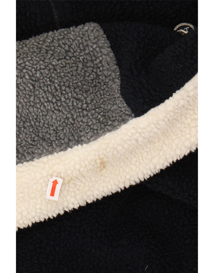 Мужской флисовый джемпер NORTH SAILS на молнии с рисунком, размер XL, темно-синий, цветных блоков