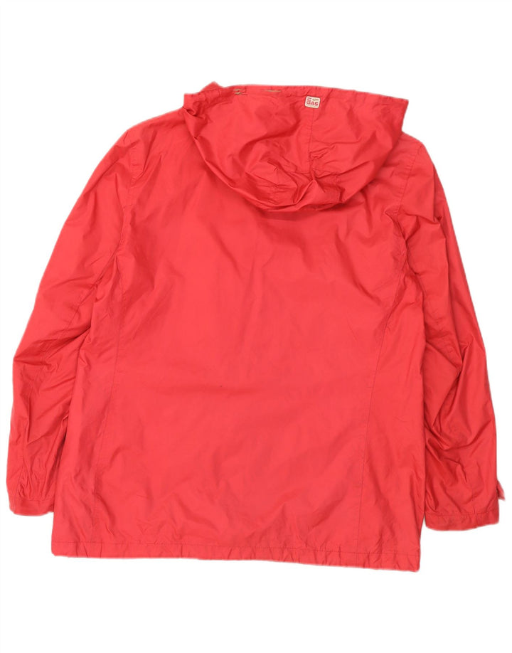 Женская дождевик Gas с капюшоном UK 16, большой розовый полиэстер