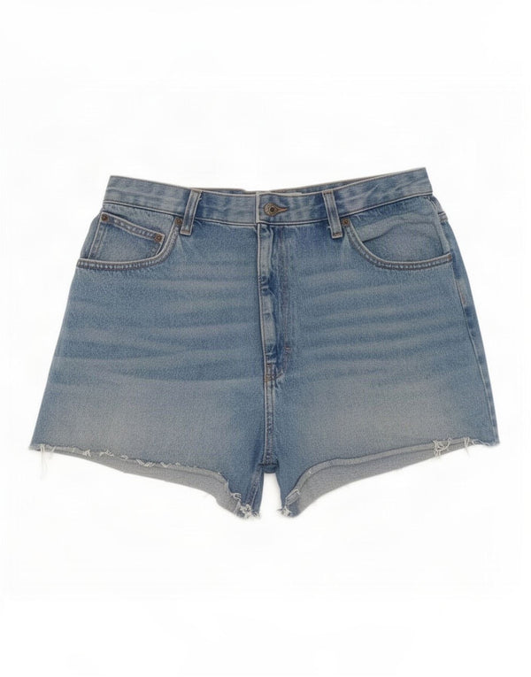 Topshop Женские джинсовые шорты UK 18 XL W36 Синие хлопковые