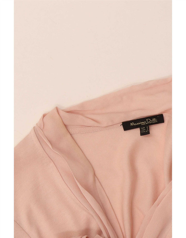 Женская блузка с длинным рукавом Massimo Dutti, Великобритания, 10, маленький розовый