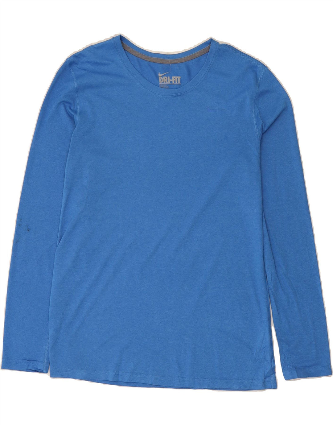 NIKE Mens Dri Fit Regular Fit Top Long Sleeve Large Blue Polyester Vintage Nike and Second-Hand Nike from Messina Hembry 