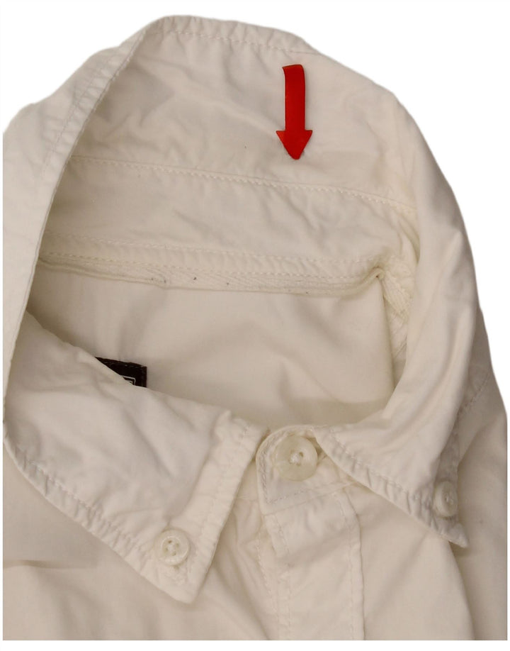 Мужская рубашка Fat Face из хлопка среднего размера белого цвета