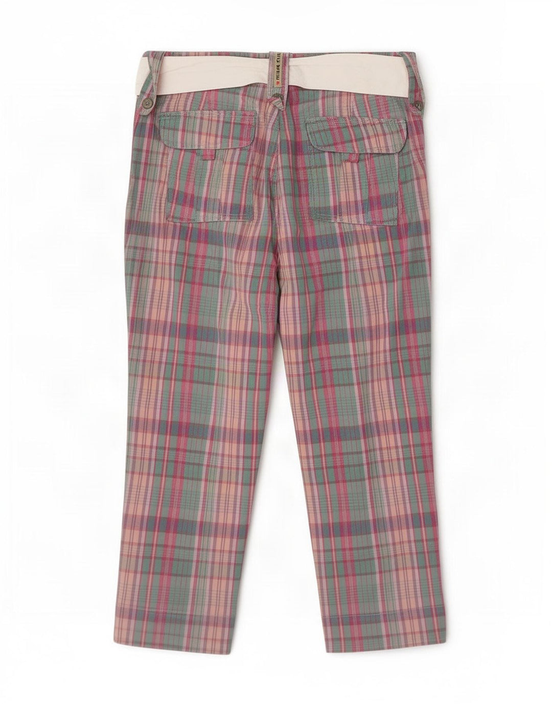 Think Pink Женские капри IT 44 Medium W28 L21 Разноцветная клетка