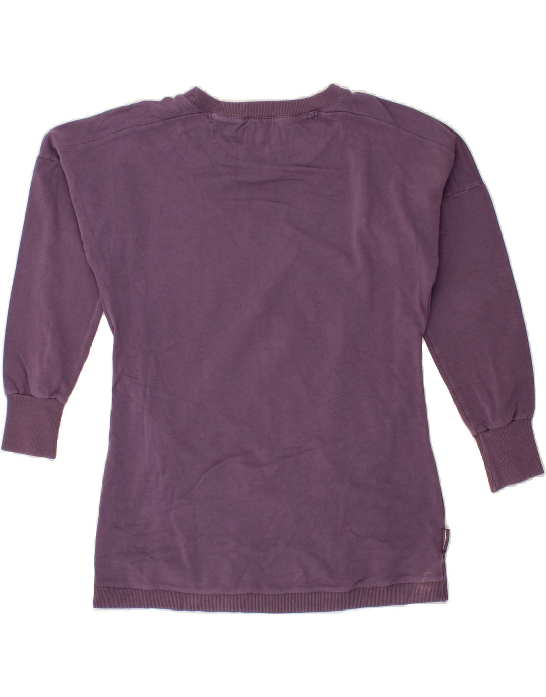 CHAMPION Womens 3/4 Sleeve Sweatshirt Jumper UK 14 Medium Purple Vintage Champion and Second-Hand Champion from Messina Hembry 