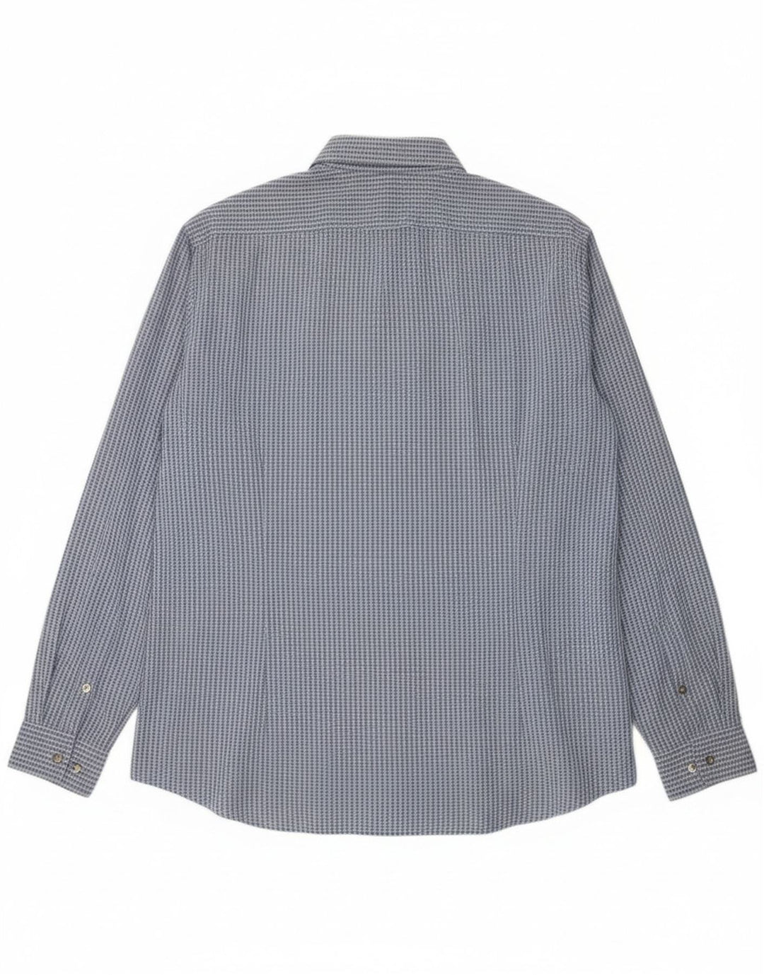 Мужская рубашка приталенного кроя Calvin Klein, размер 43, 17 XL, синяя клетка