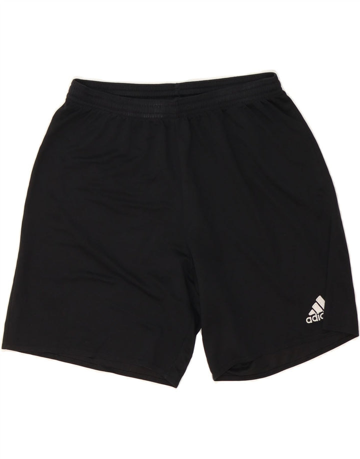 ADIDAS Boys Climalite Sport Shorts 11-12 Years Medium  Black Polyester Vintage Adidas and Second-Hand Adidas from Messina Hembry 