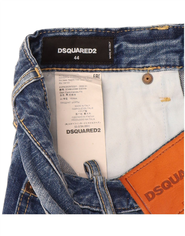 Dsquared2 Женские джинсовые шорты IT 44 Medium W28 Синие, хлопок