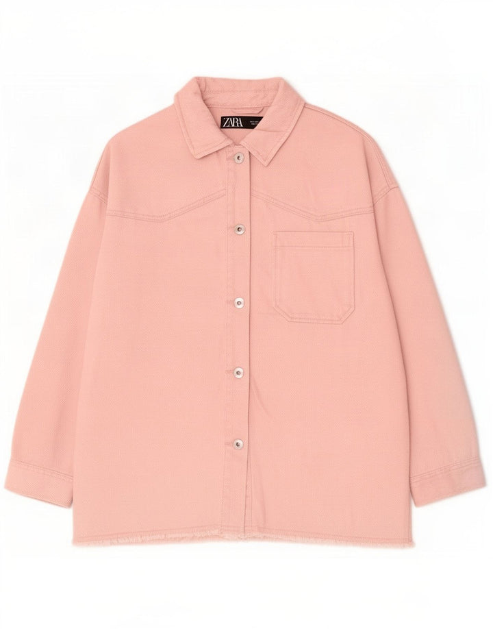 Женская куртка оверсайз Zara UK 10, маленькая розовая