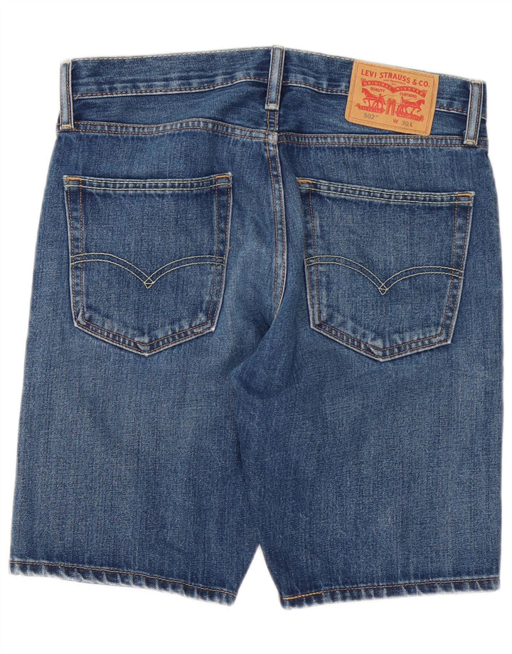 Мужские джинсовые шорты LEVI'S 502 W30, средний синий хлопок