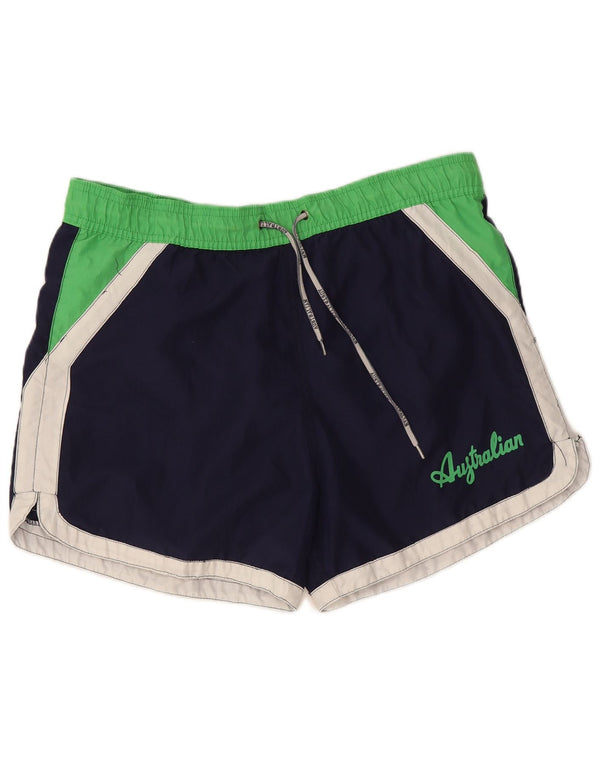 Мужские шорты для плавания AUSTRALIAN L'ALPINA IT 50 Medium Navy Blue с цветными блоками