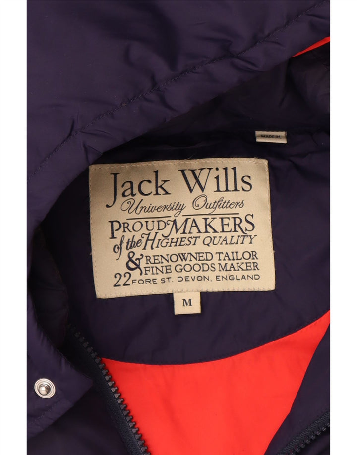 Мужской утепленный жилет с капюшоном JACK WILLS UK 38, средний темно-синий, нейлон