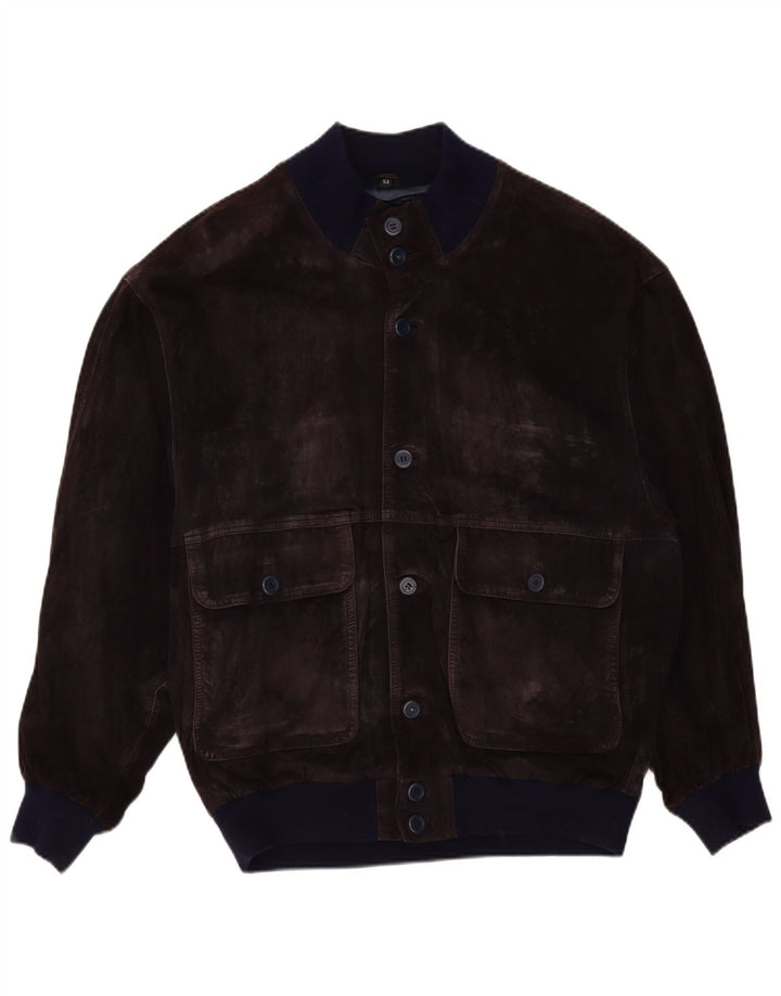 Мужской замшевый бомбер VINTAGE IT 52 XL Фиолетовый