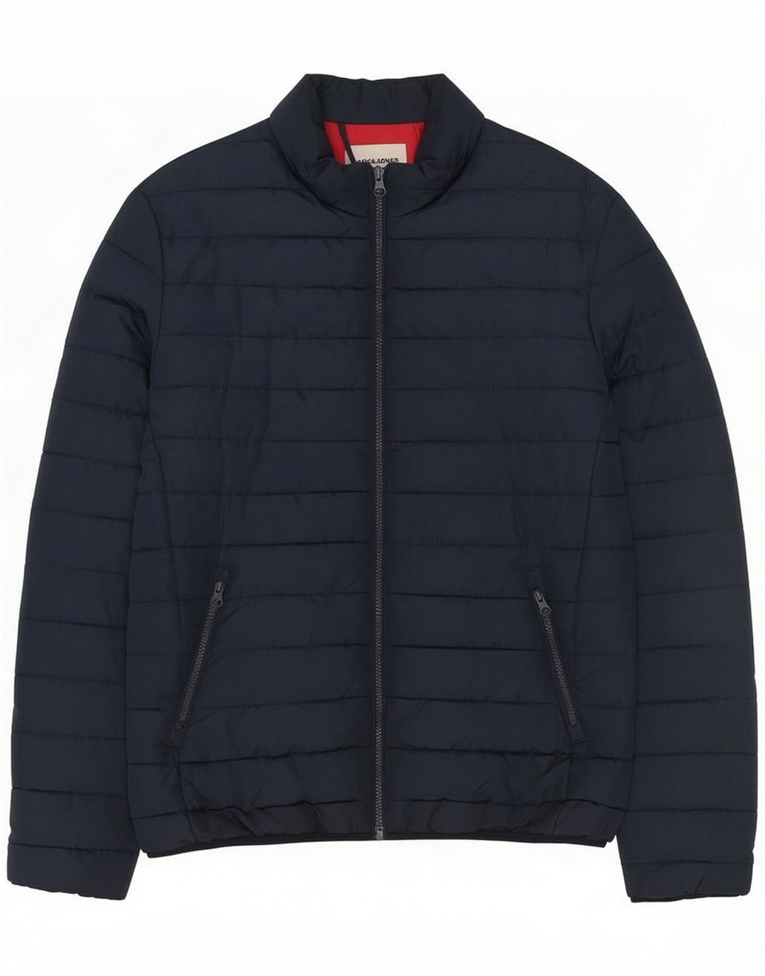 Мужская стеганая куртка Jack & Jones UK 38 Средний темно-синий полиэстер