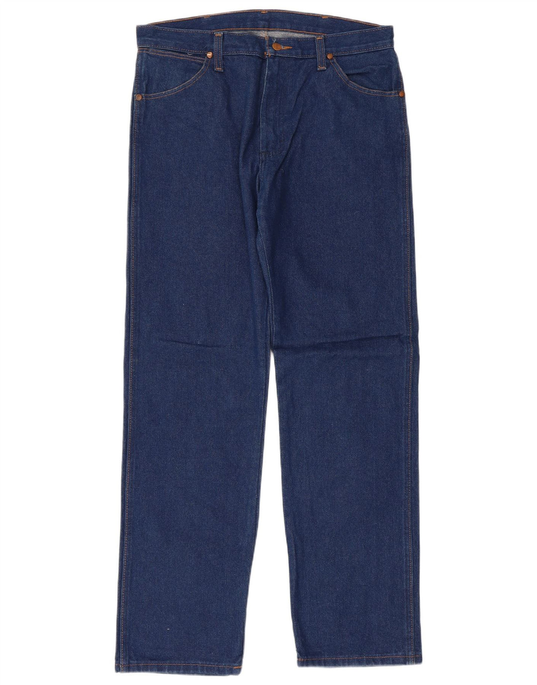 Мужские обычные прямые джинсы Wrangler W33 L32, синий хлопок