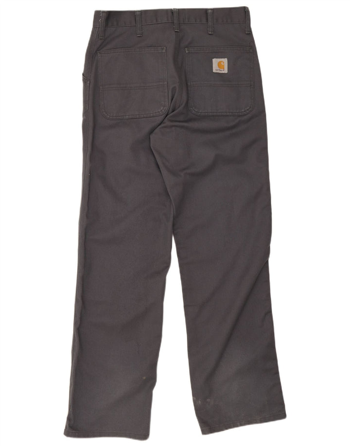 Мужские прямые брюки-чиносы Carhartt W30 L34 серые из полиэстера