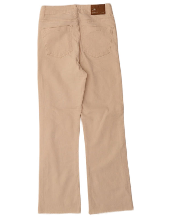 Женские джинсы Bootcut Zara EU 34 2XS W24 L28 Off White Cotton