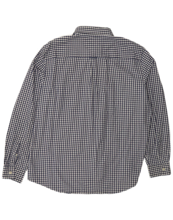 Мужская фланелевая рубашка JAEGER 2XL темно-синяя в клетку