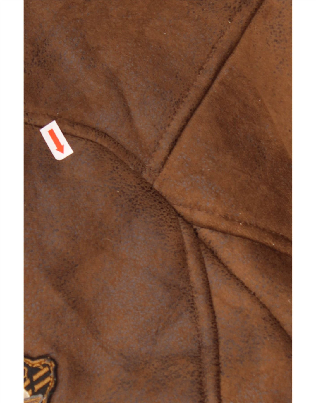 Мужская куртка-шерпа AERONAUTICA MILITARE UK 36, маленькая, коричневая, полиэстер