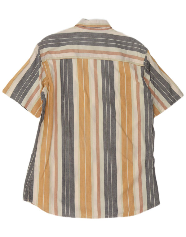 MARLBORO CLASSICS Мужская рубашка с коротким рукавом XL, хлопок в разноцветную полоску