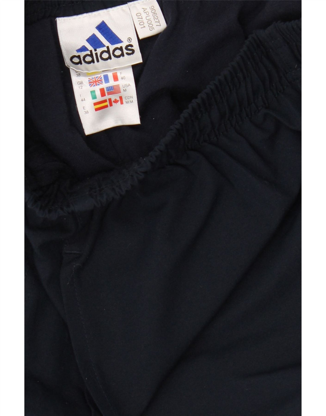 Женские спортивные брюки ADIDAS UK 12, средний темно-синий, полиэстер