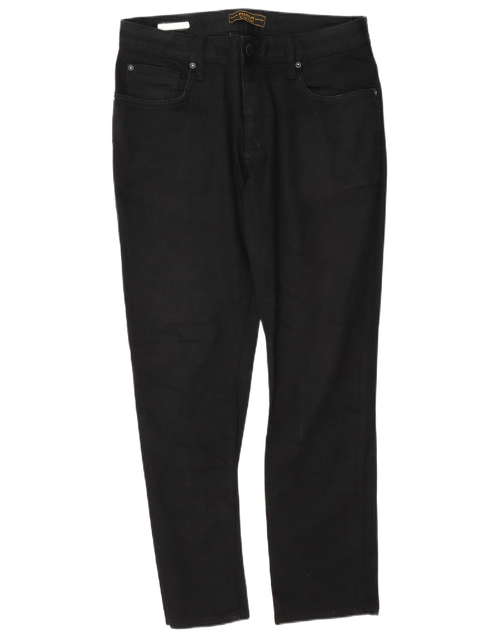 Мужские узкие джинсы Jack & Jones W33 L30, черный хлопок