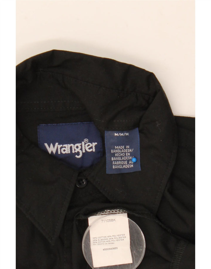 Мужская рубашка Wrangler из хлопка среднего черного цвета