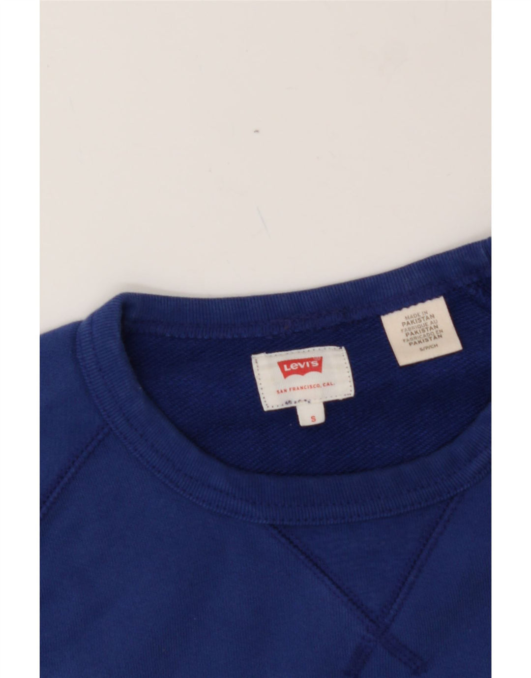 LEVI'S Mens Sweatshirt Jumper Small Blue Vintage Levi's and Second-Hand Levi's from Messina Hembry 