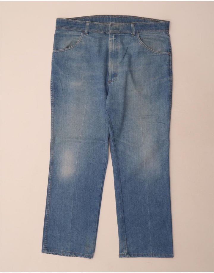 Мужские прямые джинсы WRANGLER стандартного кроя W38 L29, синий полиэстер