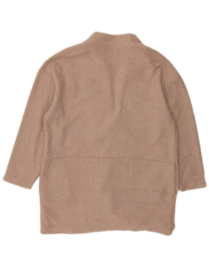 Женское пальто Marks & Spencer UK 18 XL розовое из полиэстера