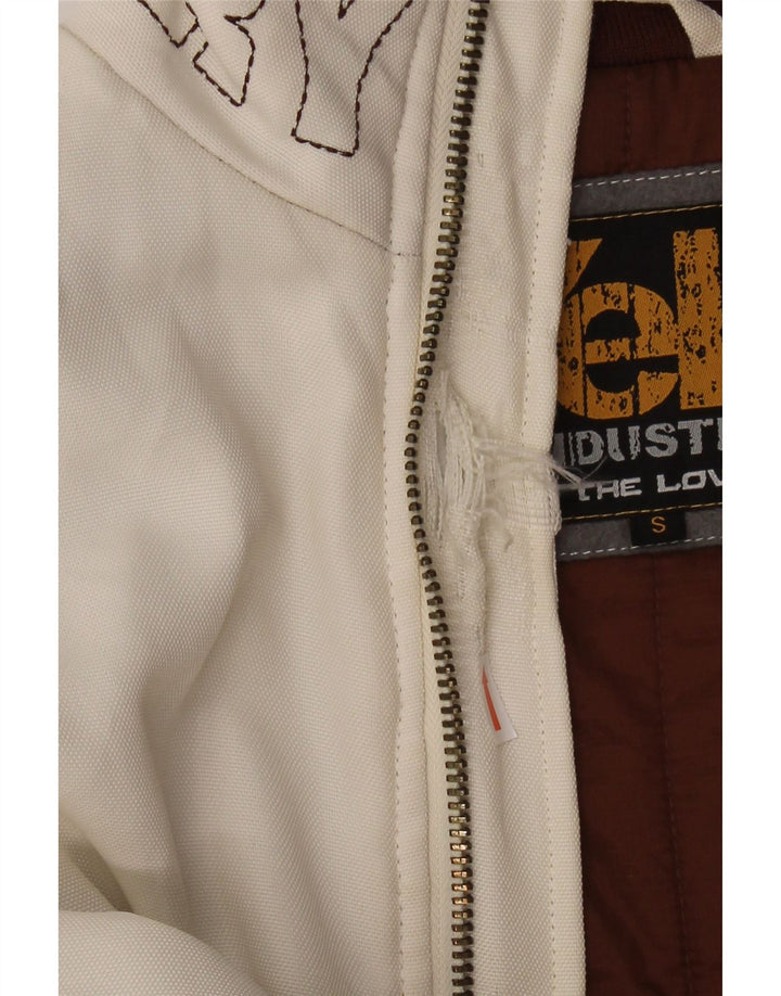 КРИЧАТЬ! Мужская куртка-бомбер свободного покроя с графическим рисунком UK 36, маленький белый полиэстер