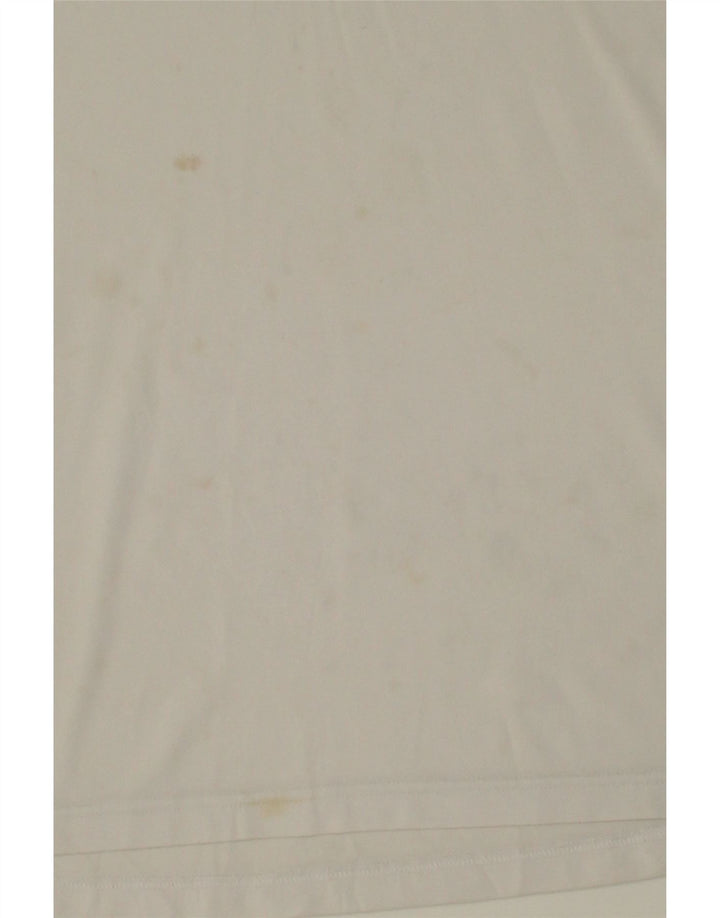 ADIDAS Mens Polo Shirt XL White Polyester Vintage Adidas and Second-Hand Adidas from Messina Hembry 