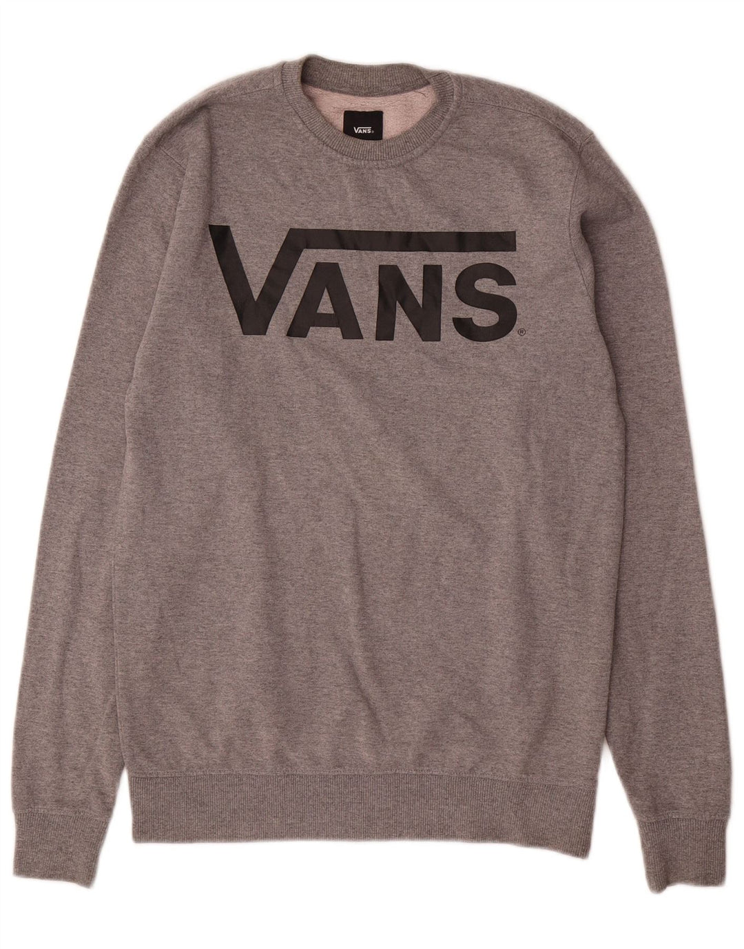 Мужской свитшот с рисунком Vans XS, серый хлопок
