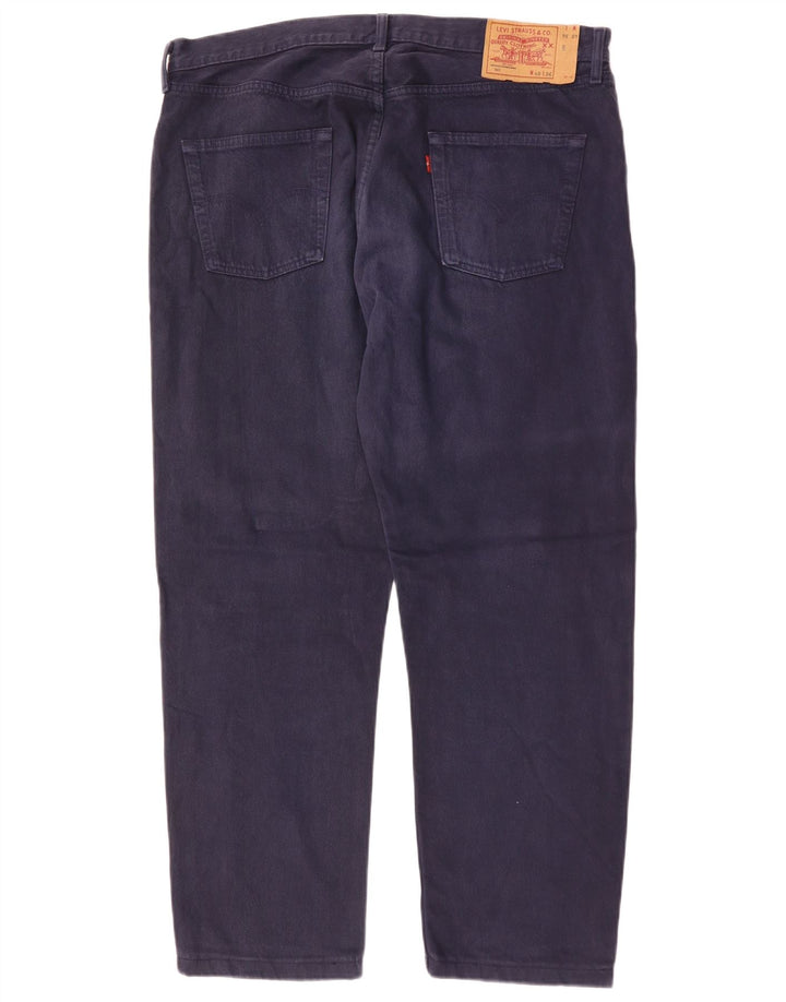 Мужские прямые джинсы Levi's 501 W40 L28 темно-синие