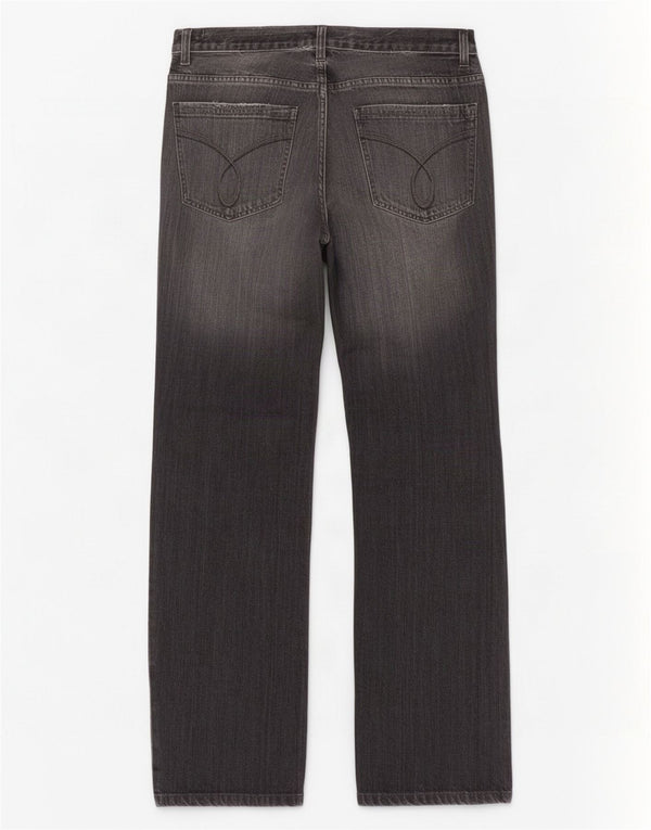 Женские джинсы Bootcut с низкой талией Calvin Klein W30 L30, серый хлопок