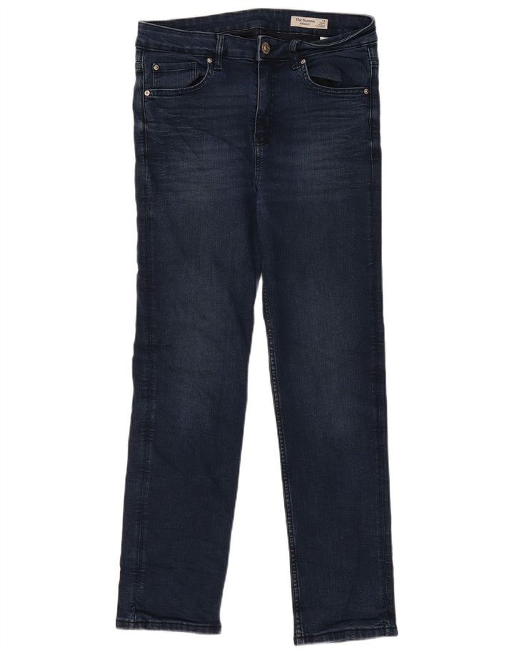 Женские прямые джинсы Marks & Spencer UK 12 Medium W30 L28 Темно-синие