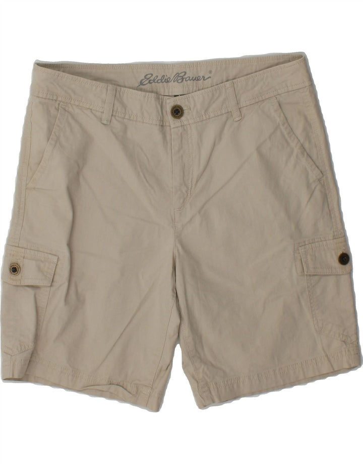 EDDIE BAUER Womens Cargo Shorts US 8 Medium W34  Grey Cotton Vintage Eddie Bauer and Second-Hand Eddie Bauer from Messina Hembry 