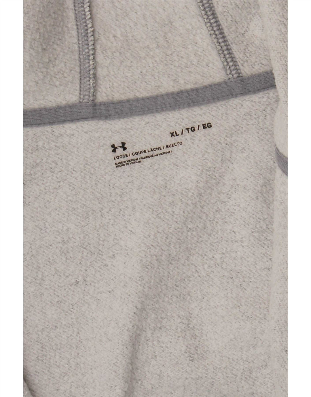 Мужской свитер с капюшоном на молнии Under Armour XL, серый в крапинку