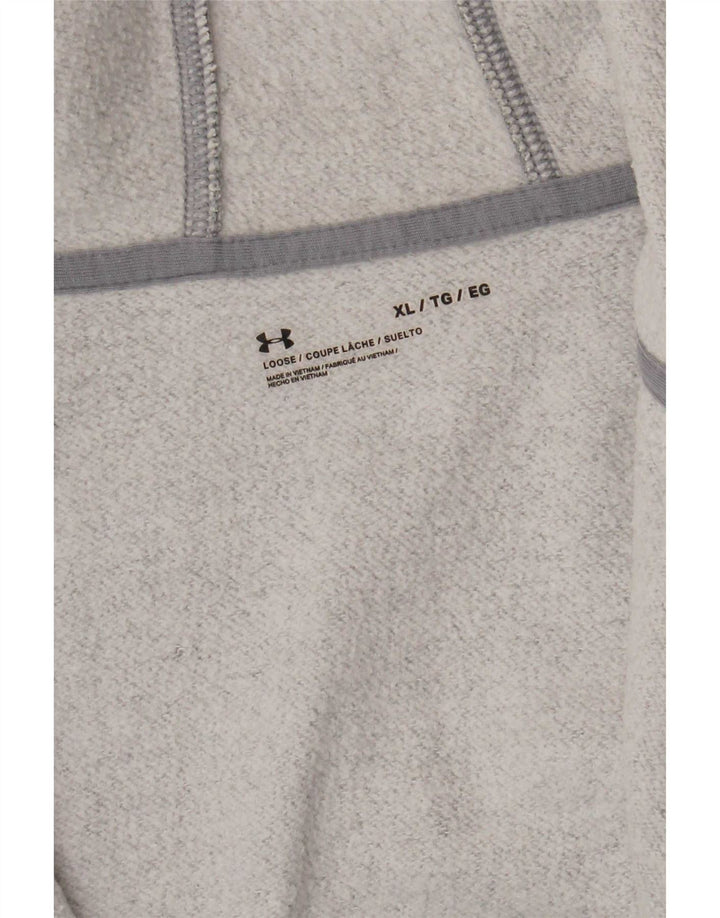 Мужской свитер с капюшоном на молнии Under Armour XL, серый в крапинку